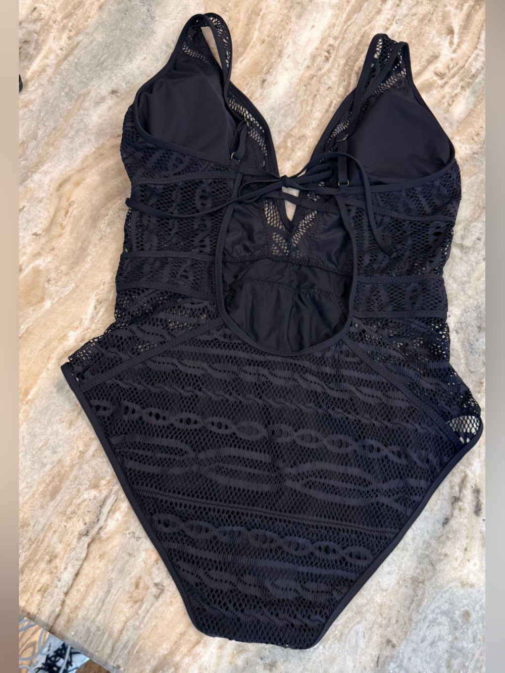 NWT Women’s BECCA Color Play black one piece swimsuit- Size XXL - Picture 5 of 8